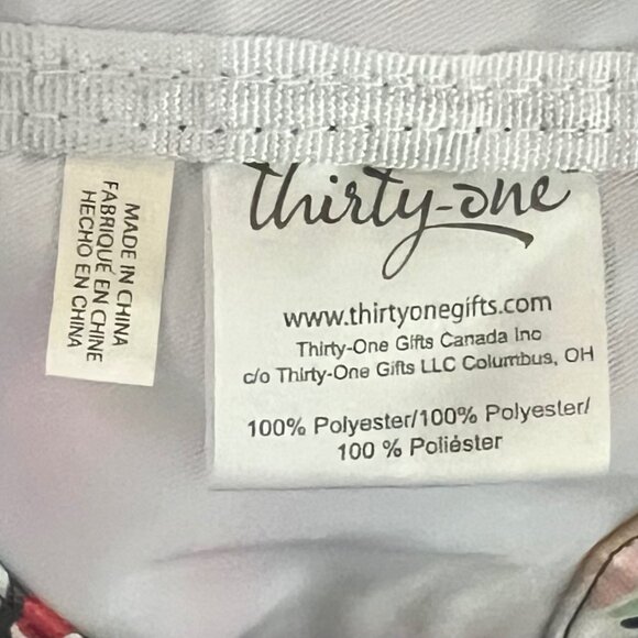 Thirty-One Bags All In One Navy Blue Colorful "C" Pinwheel Party Organizer Tote - Picture 6 of 7